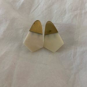 Stone Brass Studs